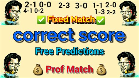 3-2 correct score prediction